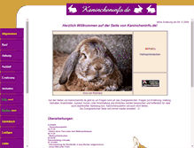Tablet Screenshot of kanincheninfo.de